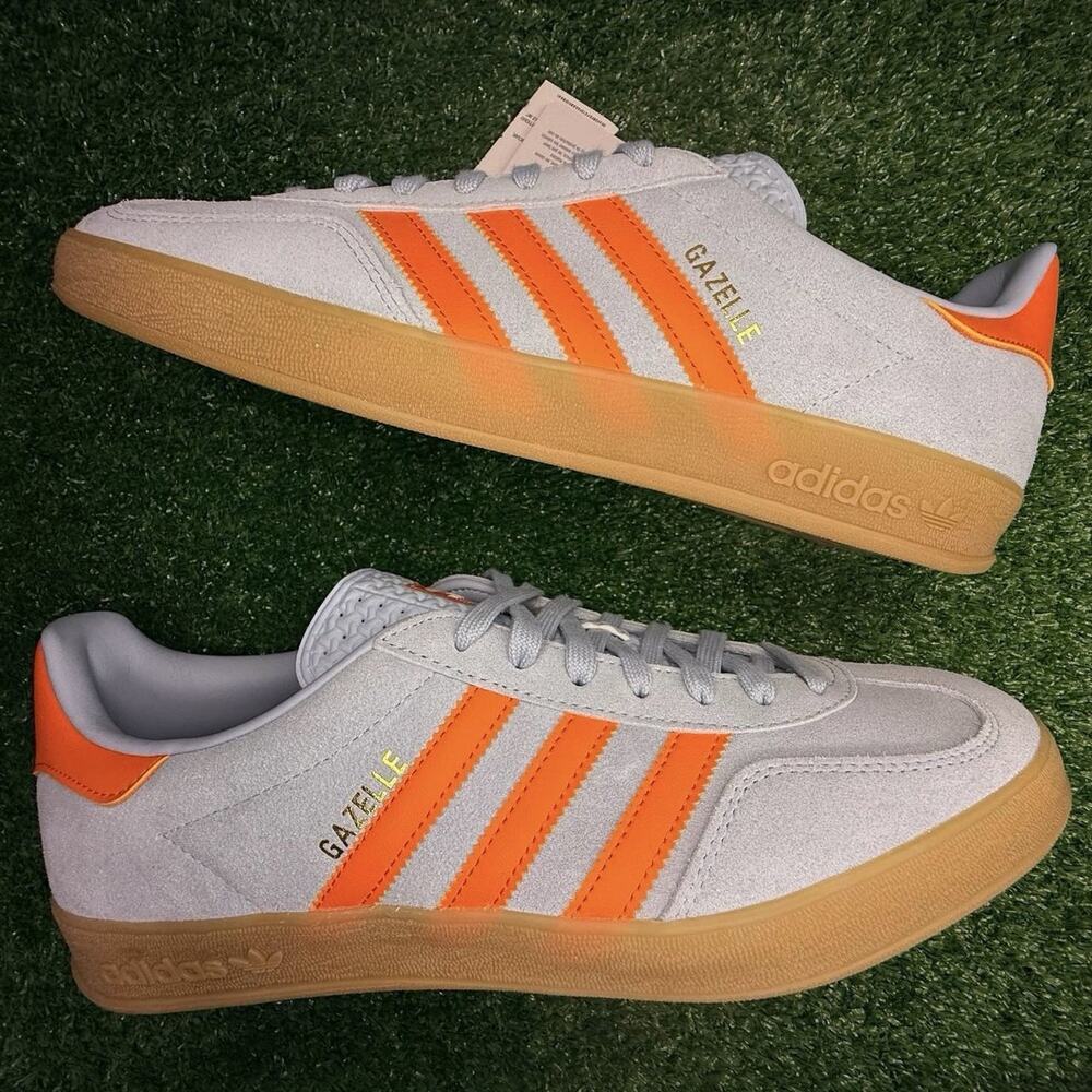 Adidas Gazelle Indoor Wonder Blue Orange Men’s 11.5 NEW NWOB